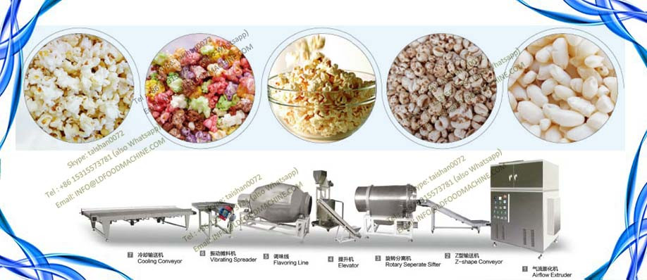 China hot air caramel industrial popcorn popper machinery